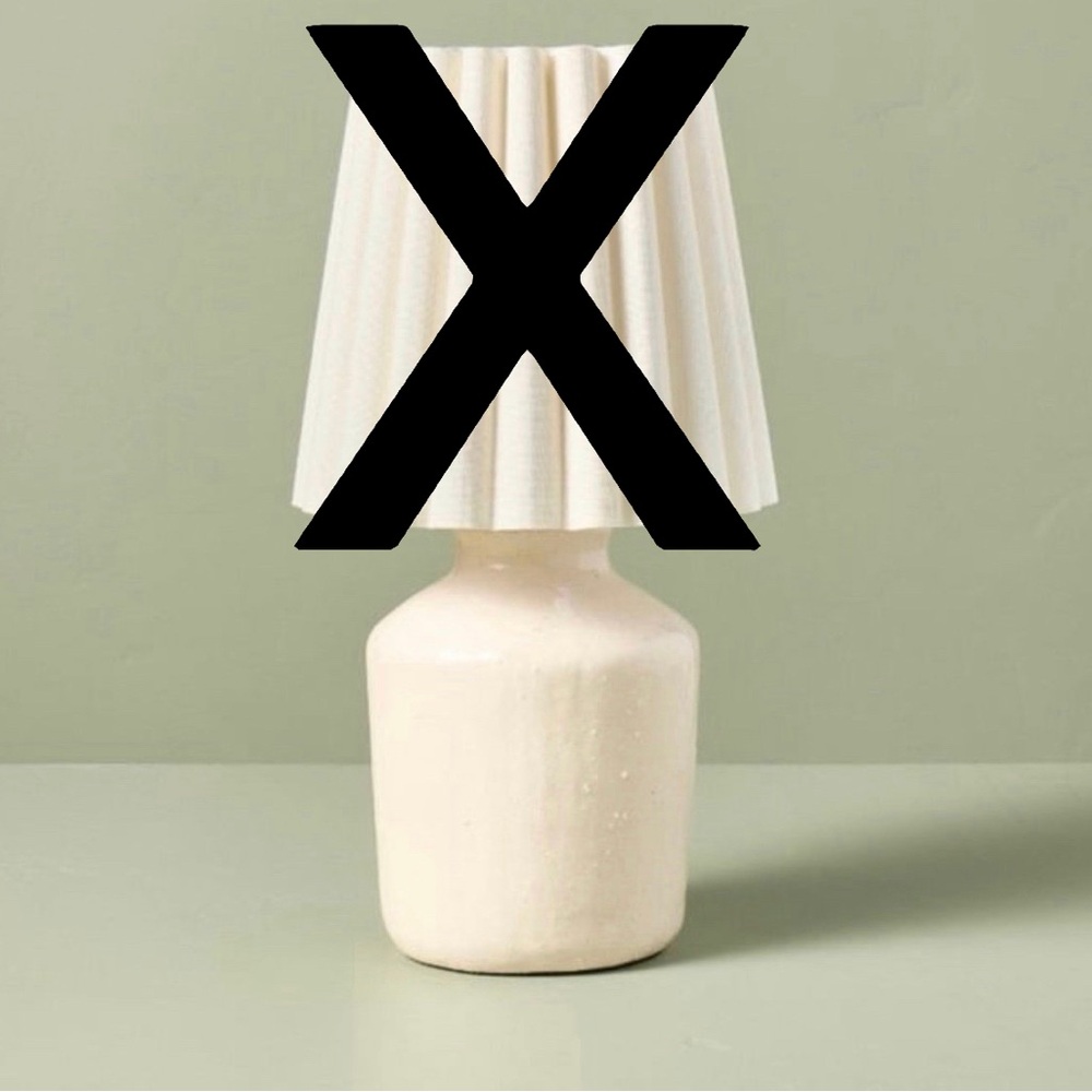13.5" Rustic Ceramic Mini Kitchen Lamp Base Cream - Hearth & Hand Magnolia